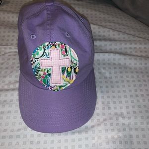 hat! with a stitched patch